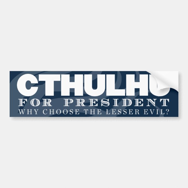 Cthulhu för presidentbildekal bildekal (Framsidan)