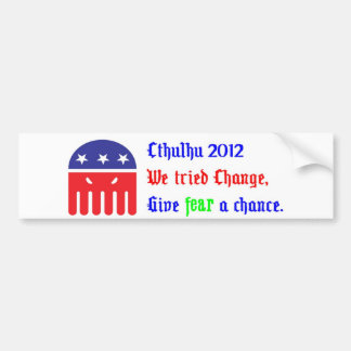 Cthulhu för presidenten 2012 bildekal