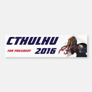 "Cthulhu för presidenten 2016 ", Bildekal