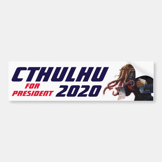 "Cthulhu för presidenten 20XX ", Bildekal (Framsidan)