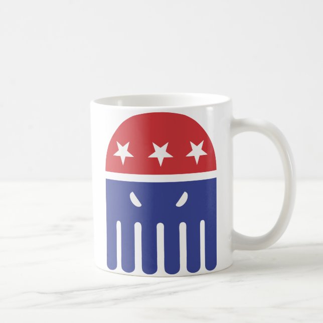 Cthulhu för presidentsymbol kaffemugg (Höger)