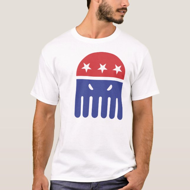 Cthulhu för presidentsymbol t-shirt (Framsida)