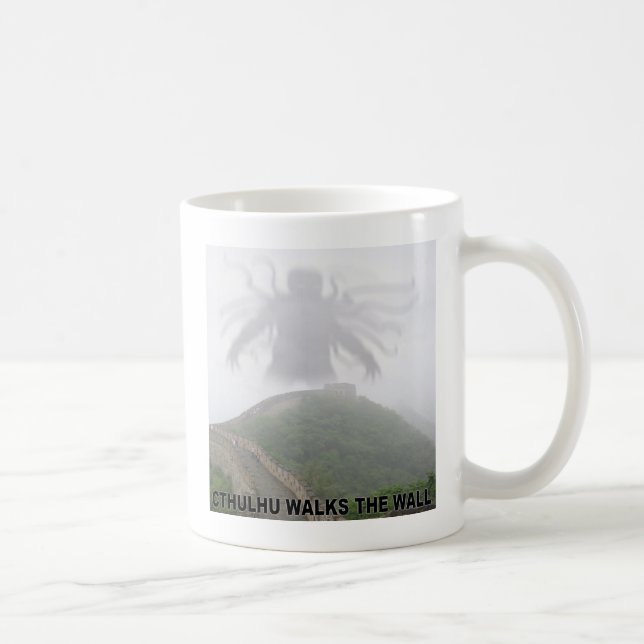 Cthulhu går den underbara väggen av chinan kaffemugg (Höger)