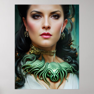 cthulhu guddess kvinna poster
