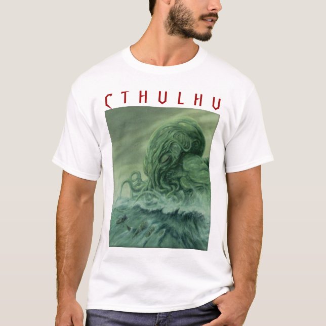 Cthulhu H U L H U för C T Tee (Framsida)