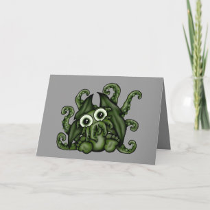 Cthulhu hälsningkort kort