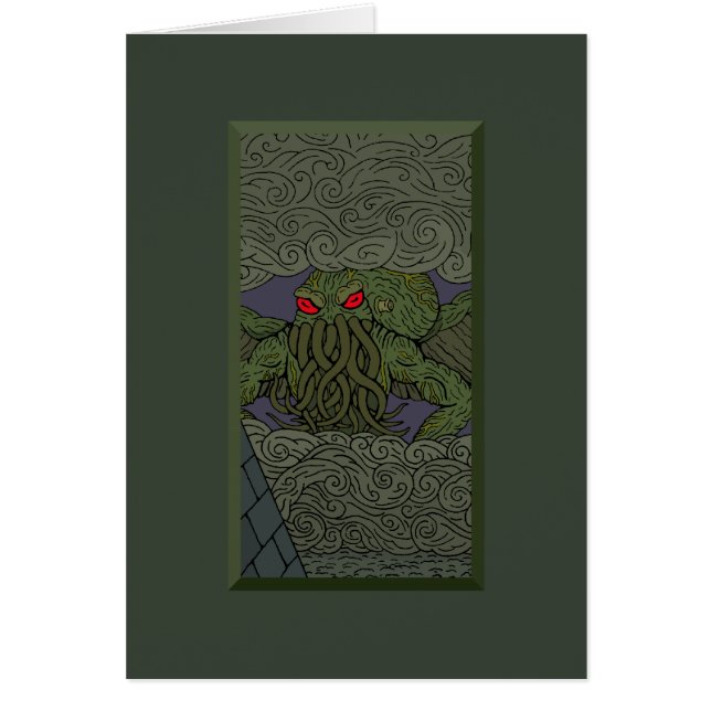Cthulhu-hälsningskort Hälsningskort (Framsidan)
