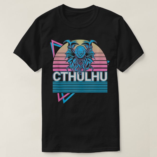 Cthulhu Horror Necronomicon Monster Lovecraftian R T Shirt (Design framsida)