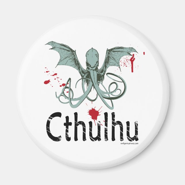 Cthulhu horror vektor art magnet (Framsidan)