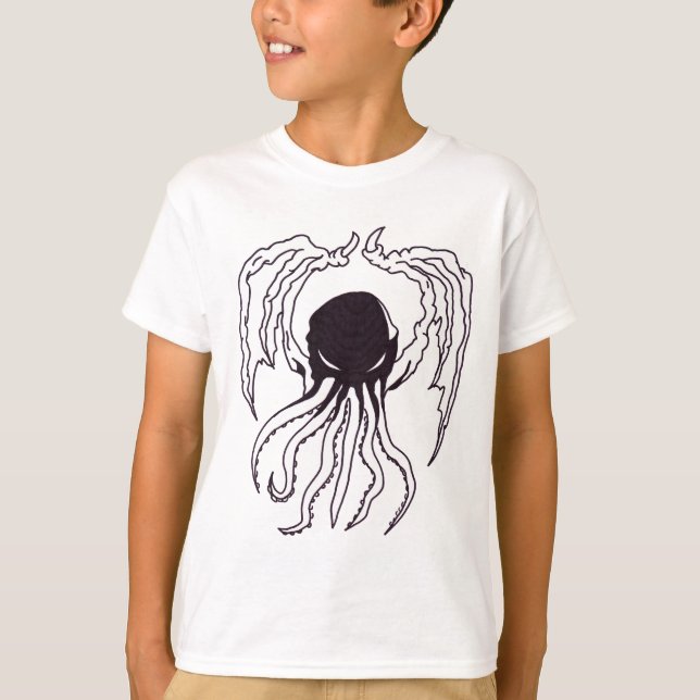 Cthulhu huvud tee shirt (Framsida)