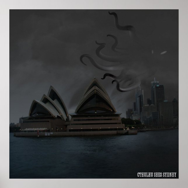 Cthulhu i Sydney Poster (Framsidan)