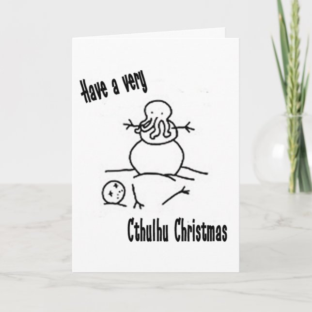 Cthulhu jul helgkort (Framsida)