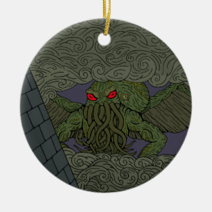 Cthulhu Julgransprydnad Keramik