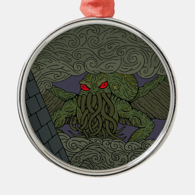 Cthulhu Julgransprydnad Metall (Framsidan)
