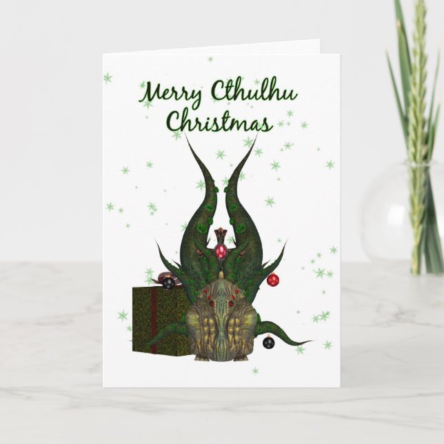 Cthulhu julkort - Cthulhu Helgkort (Framsida)