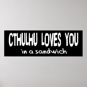 Cthulhu Kärlek You Poster