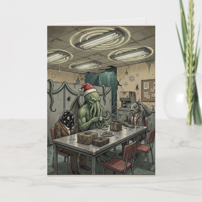 Cthulhu Kontors Julfest Kort (Framsida)