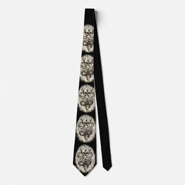 Cthulhu Kraken Slipskötsel Slips (Framsida)