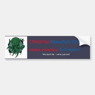 Cthulhu/Krampus 2016 Bildekal