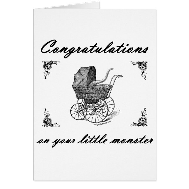 Cthulhu lite monster hälsningskort (Framsidan)