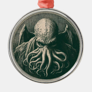 Cthulhu Lovecraft Horror Julgransprydnad Metall