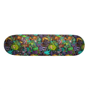 Cthulhu Lovecraft Mythos Chibi bestiarius Old School Skateboard Bräda 18 Cm