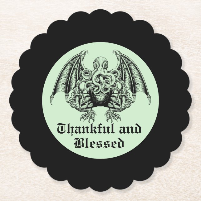 Cthulhu Lovecraft Underlägg Papper (Framsida)