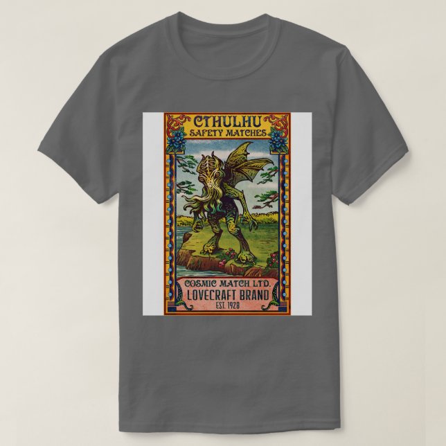 Cthulhu Matches T Shirt (Design framsida)