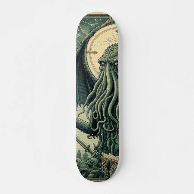cthulhu mini skateboard bräda 18,5 cm (Framsida)