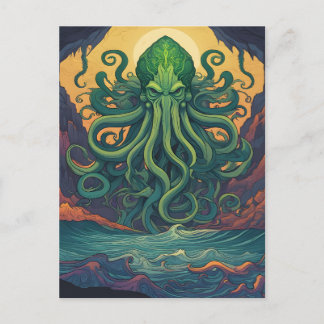 Cthulhu Mystisk symbolm Vykort