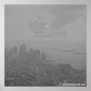 Cthulhu Nears den New York affischen Poster
