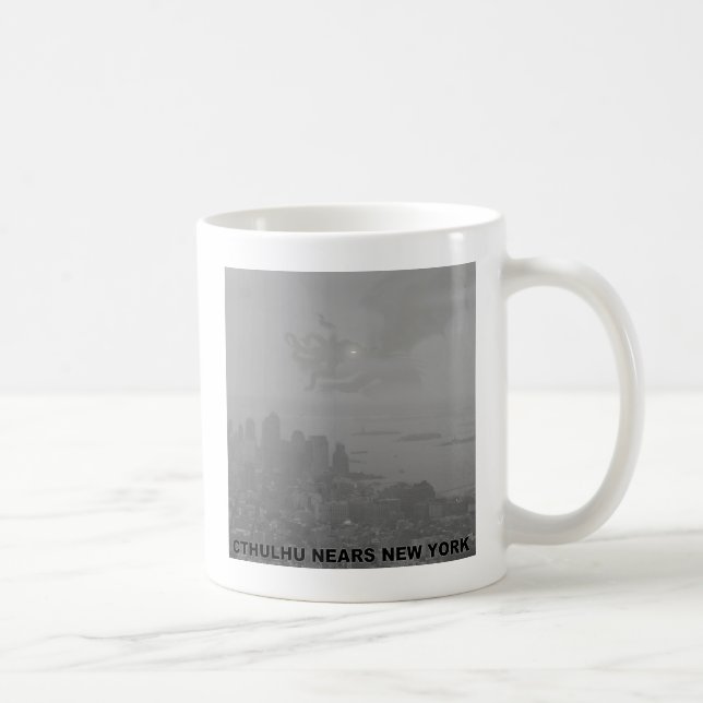 Cthulhu Nears New York Kaffemugg (Höger)