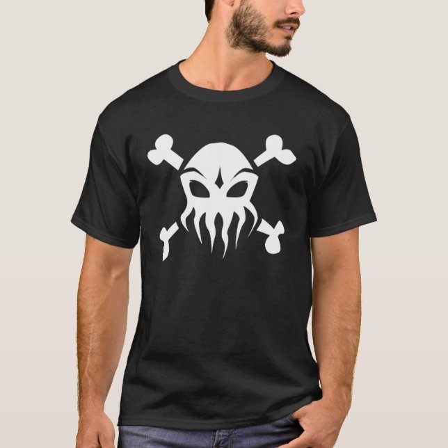 Cthulhu och ben tee shirt (Framsida)
