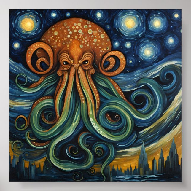 Cthulhu Post-Impressionism Poster (Framsidan)