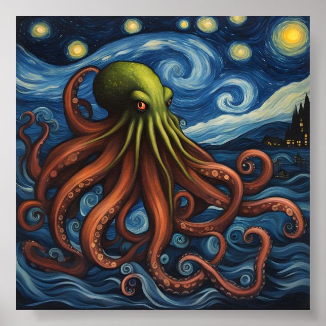 Cthulhu Post-Impressionism Poster (Framsidan)