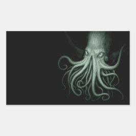 cthulhu rektangulärt klistermärke