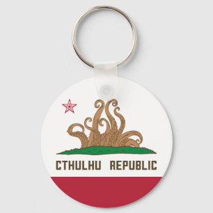 Cthulhu Republic California Flagga Lovecraft Nyckelring