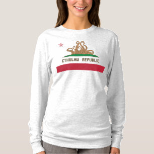 Cthulhu Republic California Flagga Lovecraft T Shirt