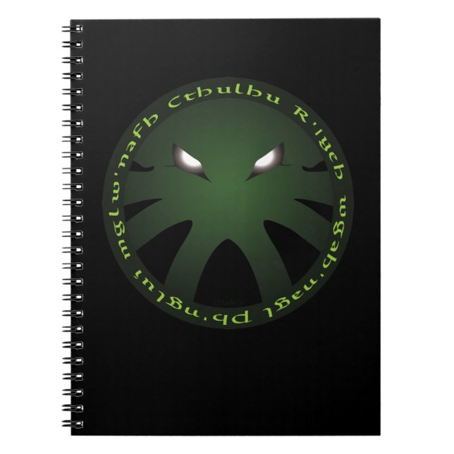 Cthulhu Roundel Anteckningsbok Med Spiral (Framsidan)