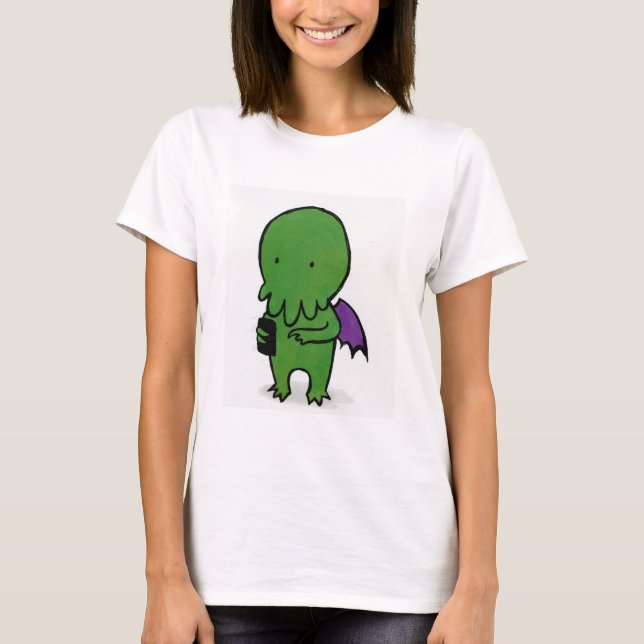 Cthulhu-samtal T Shirt (Framsida)