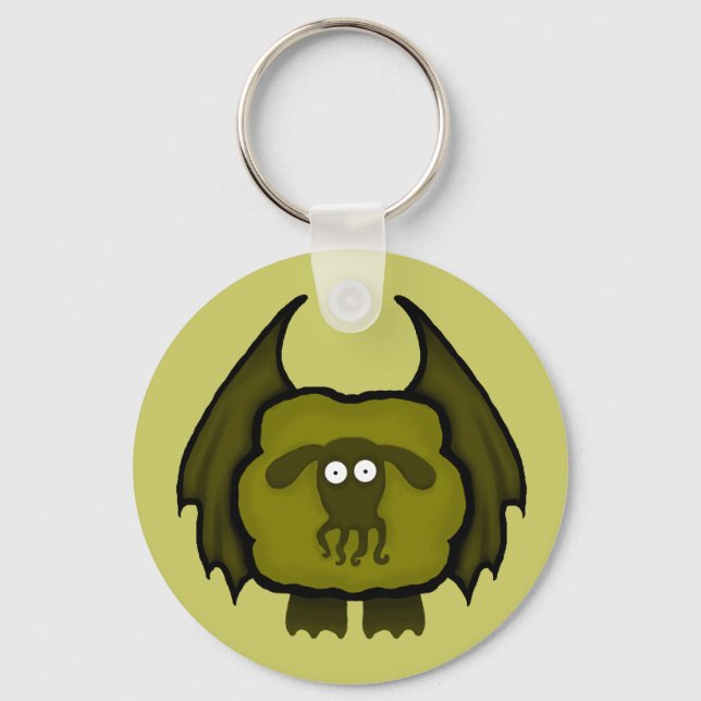 Cthulhu Sheep Keychain Nyckelring (Framsida)