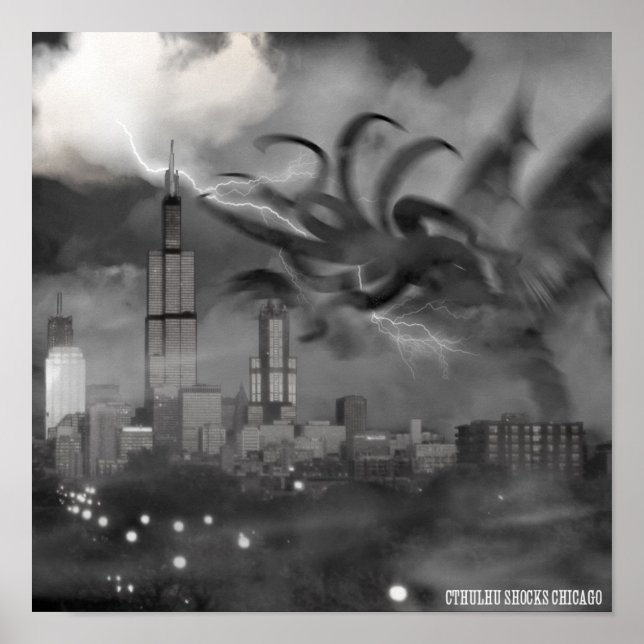 Cthulhu Shocks Chicago Poster (Framsidan)