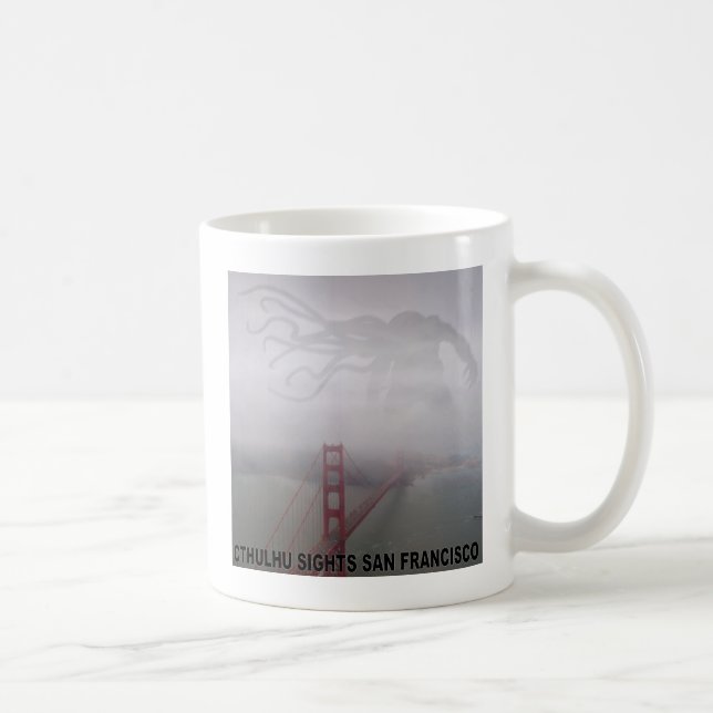 Cthulhu siktar San Francisco Kaffemugg (Höger)