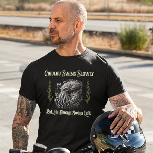 Cthulhu-Simmor Lämnat Lustigt politiskt felaktigt T Shirt