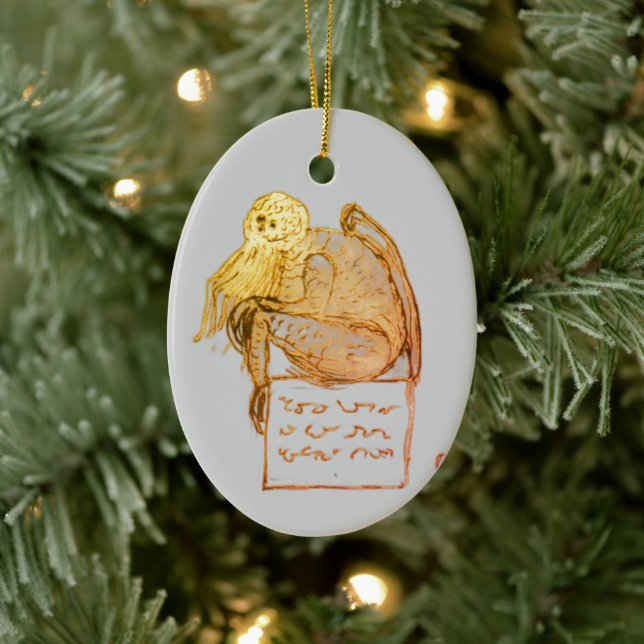 Cthulhu-skiss av Lovecraft Julgransprydnad Keramik (Träd)