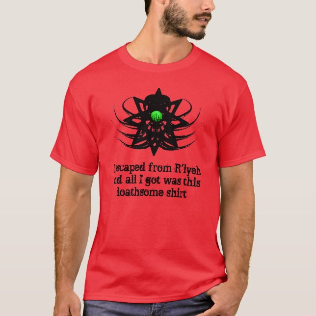 Cthulhu skjorta - flykt från R'lyeh Tee (Framsida)