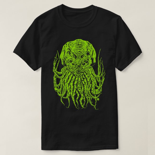 Cthulhu Skull T Shirt (Design framsida)