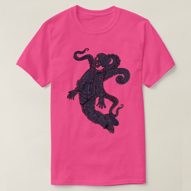 Cthulhu Space man T Shirt (Design framsida)