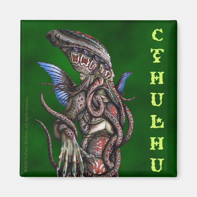Cthulhu Square Magnet (Framsidan)