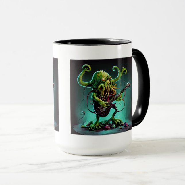Cthulhu Sten 'n Roll Combo Mugg, 15 oz Mugg (Framsida höger)